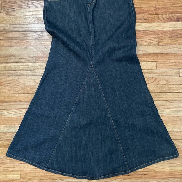 Denim Maxi Skirt - Picture 4 of 11